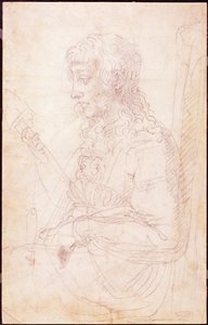 W.40女性像のスケッチ 作： Michelangelo Buonarroti